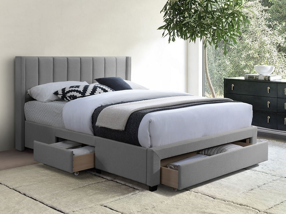 Grey store platform bed